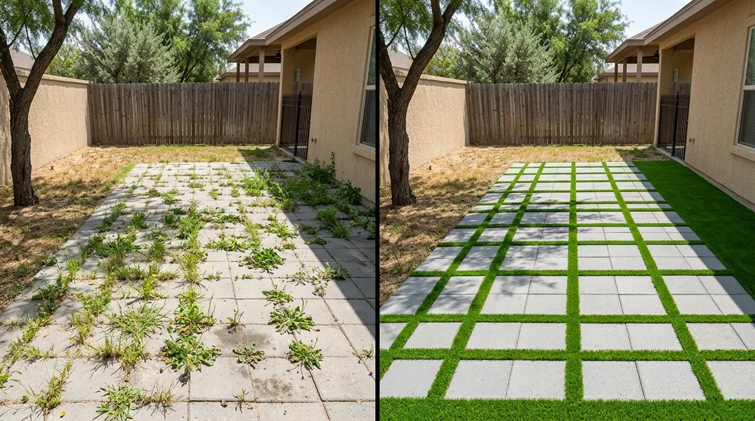 Result artificial grass installation in Laredo - Laredo Artificial Grass Installation